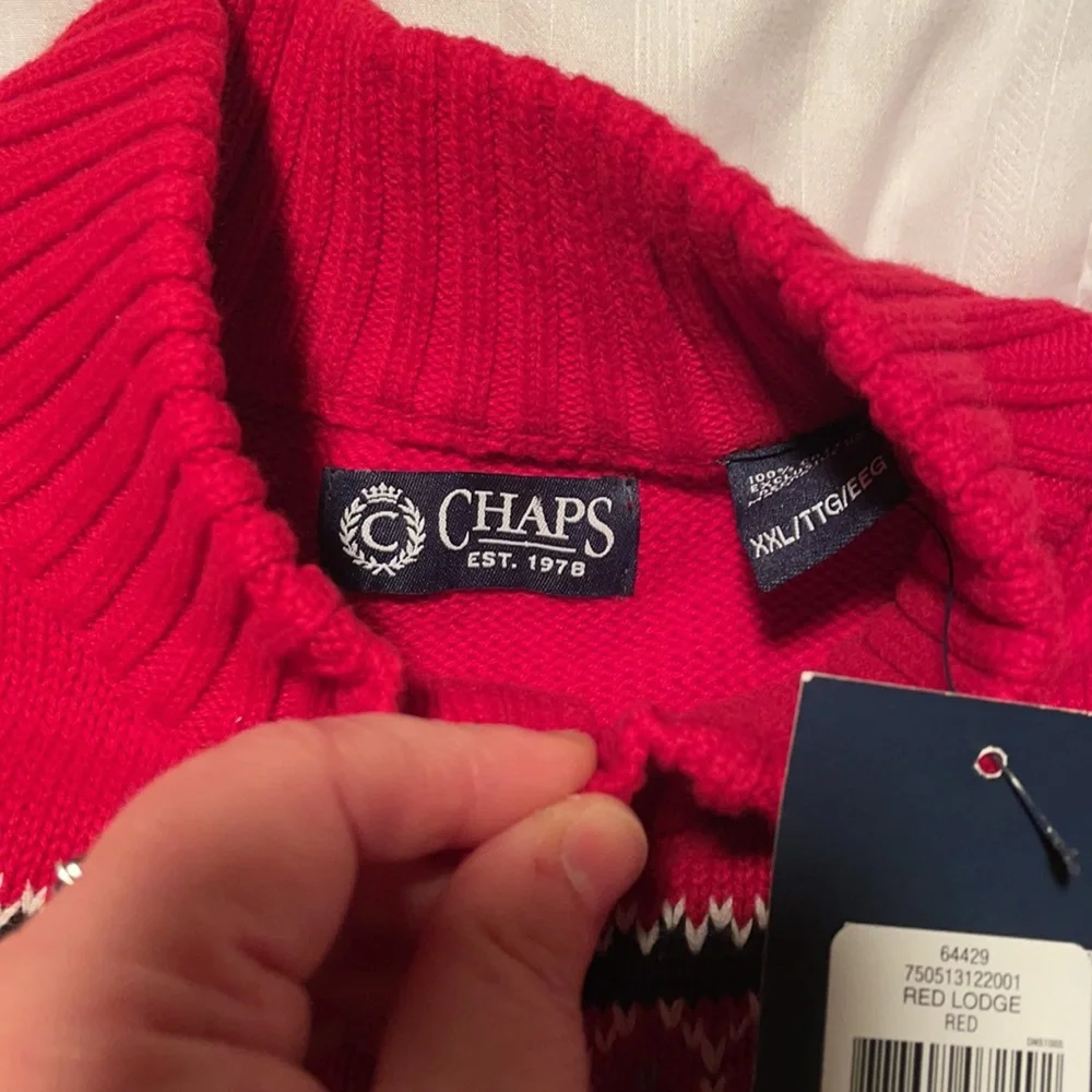 NWT 2XL Chaps sweater size XXL SUPER NICE!